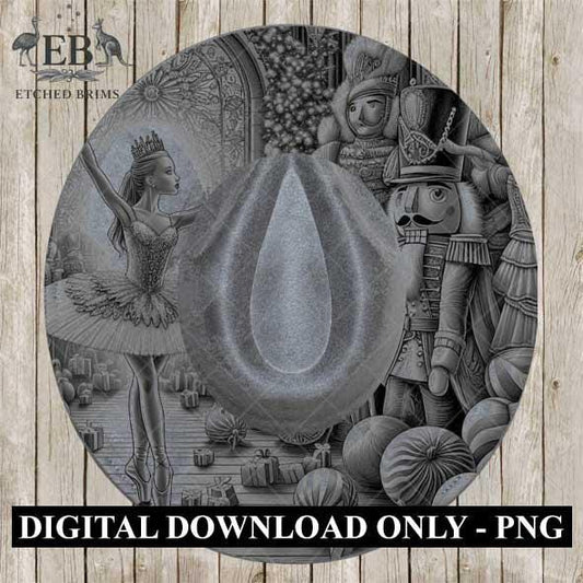 Christmas Nutcracker 6, Hat Burning Design, Hand Burning Stencil included, PDF & PNG, Hat Burning Template, Laser Engraving Design, EB589
