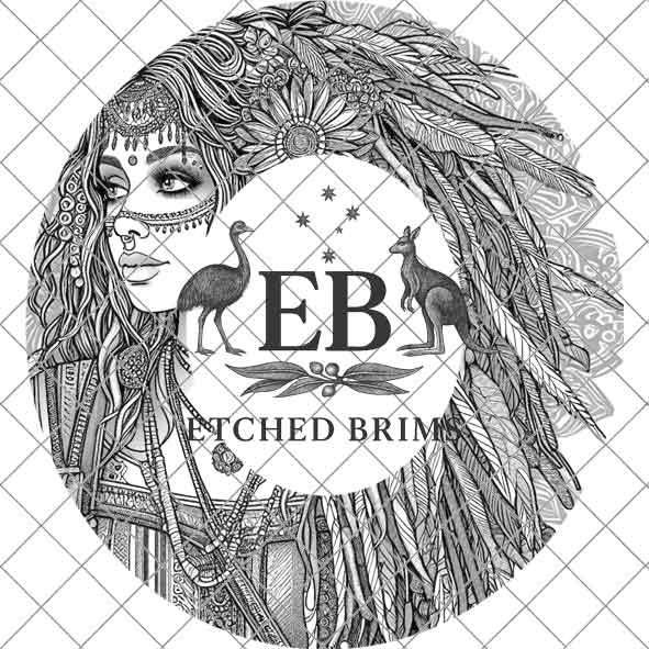 Hippy Woman 7, Boho,Hippie, Laser Hat Burning Design, Digital Download PNG, Hat Burning Template, Hat Laser Engraving Design, Hat File EB159