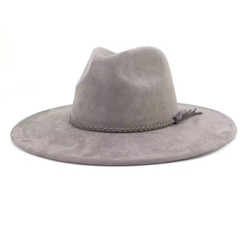 Sheepdog Spirit - Engraved Kelpie Wide Brim Hat, Vegan Suede Fedora Hat, Laser Engraved, Cowboy Hat, Burned Fedora, Kelpie Design