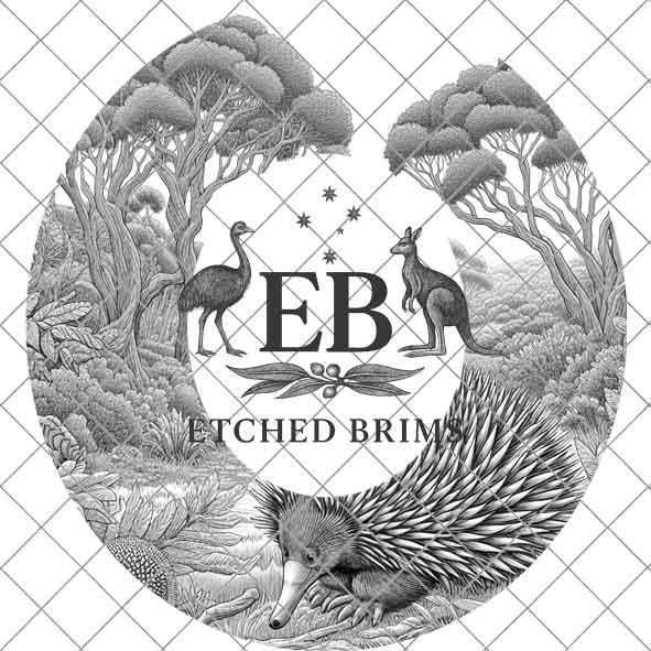 Hat Burning Design, Australian Native Echidna, Wide Brim Hat Design, Hat Burning Template, Hat Burning Stencil, Laser File, PNG File, EB479