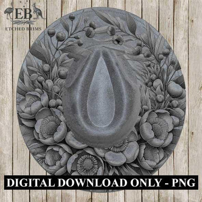 Australian Native Bush Flowers 6 Hat File, Hat Burning Design, Hat Burning Template, Hat Laser Engraving Design, Hat File EB265