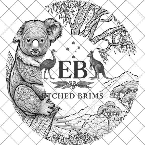 Koala Laser Hat Burning Design, Digital Download PNG, Hat Burning Template, Hat Laser Engraving Design, Wide Brim Hat Laser File, EB29