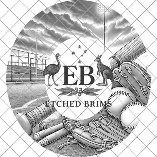 Softball Baseball Sports 6, Hat Burning Design, Digital Download, Hat Burning Templates, Laser Engraving Design, Hat Burning Stencils, EB510