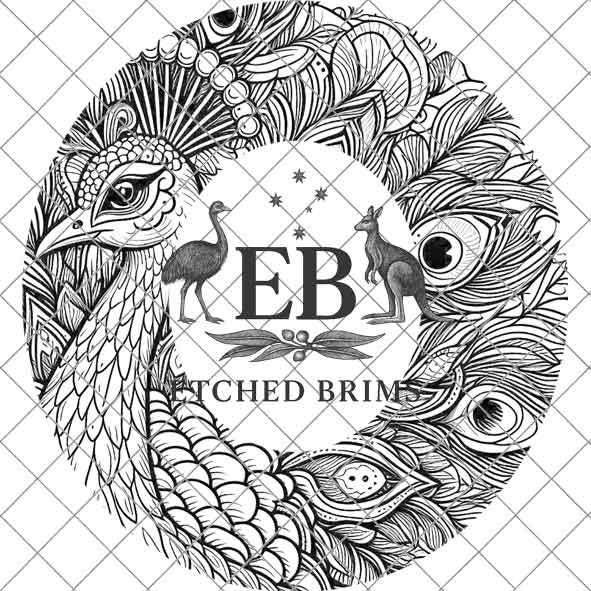 Peacock 10 Hat File, Hat Burning Design, Digital Download PNG, Hat Burning Template, Hat Laser Engraving Design, Bird Design, Hat File EB335