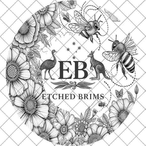 Flowers & Bees 3 Hat File, Laser Hat Burning Design, Digital Download PNG, Hat Burning Template, Hat Laser Engraving Design Hat File EB280