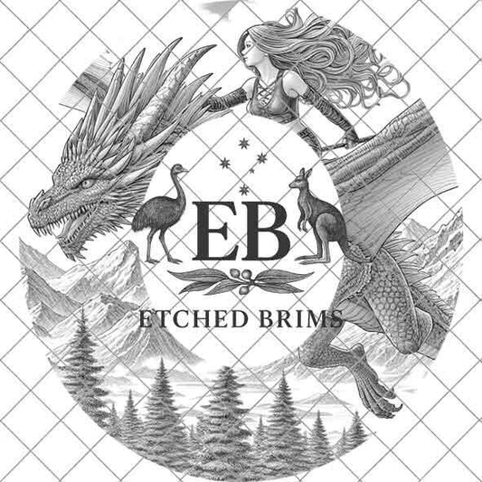 Dragon & Rider 5 Hat File, Laser Hat Burning Design, Digital Download PNG, Hat Burning Template, Hat Laser Engraving Design, Hat File EB130