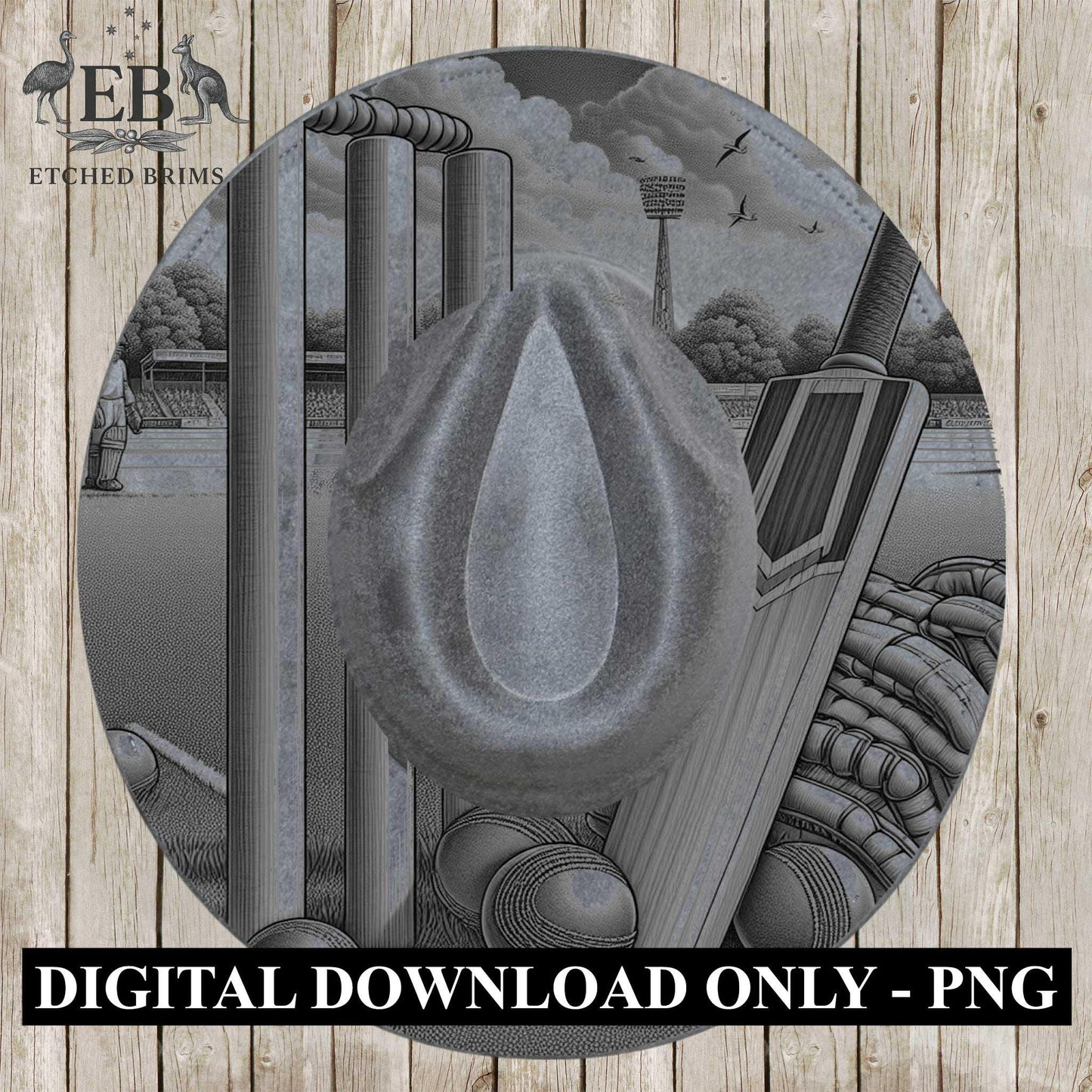 Hat Burning Design, Cricket 1, Sports Hat File, Digital Download PNG, Hat Burning Template, Hat Laser Engraving Design, Hat File EB634