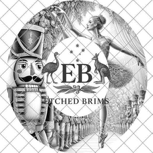 Christmas Nutcracker 9, Hat Burning Design, Hand Burning Stencil included, PDF & PNG, Hat Burning Template, Laser Engraving Design, EB590