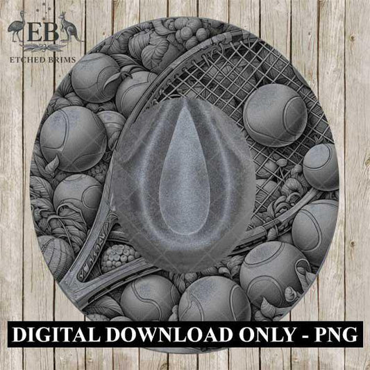 Tennis Balls Sports 2, Hat Burning Design, Digital Download, Hat Burning Templates, Laser Engraving Design, Hat Burning Stencils, EB514