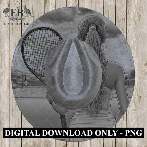 Tennis Player 13 Sports, Hat Burning Design, Digital Download, Hat Burning Templates, Laser Engraving Design, Hat Burning Stencils, EB515