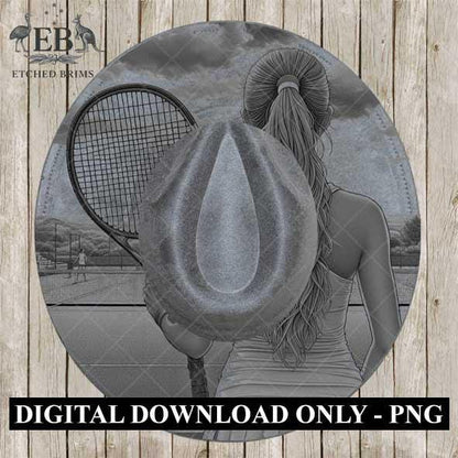 Tennis Player 13 Sports, Hat Burning Design, Digital Download, Hat Burning Templates, Laser Engraving Design, Hat Burning Stencils, EB515