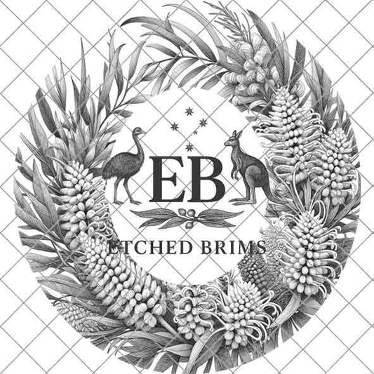 Australian Native Grevillea Flowers 1 Hat File, Hat Burning Design, Hat Burning Template, Hat Laser Engraving Design, Hat File EB261