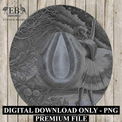 Hat Burning Design, Ballerina 3 Hat File, Hat Burning Stencil, PDF & PNG, Hat Burning Template, Hat Laser Engraving Design, Hat File, EB533