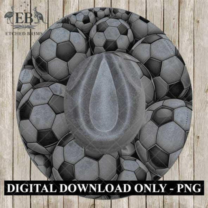 Hat Burning Design, Soccer Ball 6, Sports Hat File, Digital Download PNG, Hat Burning Template, Hat Laser Engraving Design, Hat File EB424