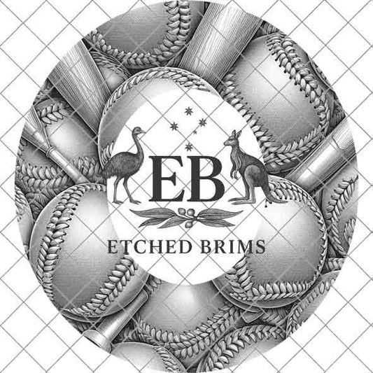 Softball Baseball Sports 2, Hat Burning Design, Digital Download, Hat Burning Templates, Laser Engraving Design, Hat Burning Stencils, EB513