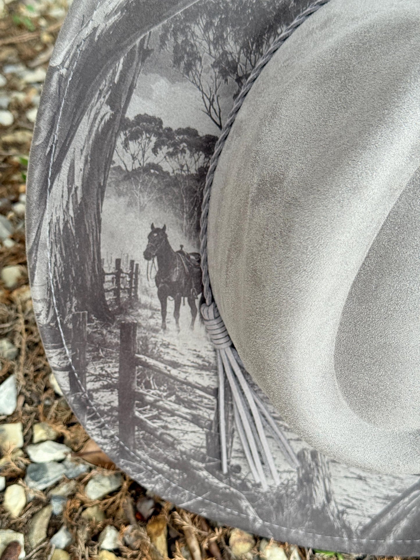 Ned Kelly Laser Engraved Hat – Australian Bushranger Outlaw Western Brim | Cowboy Cowgirl Fedora