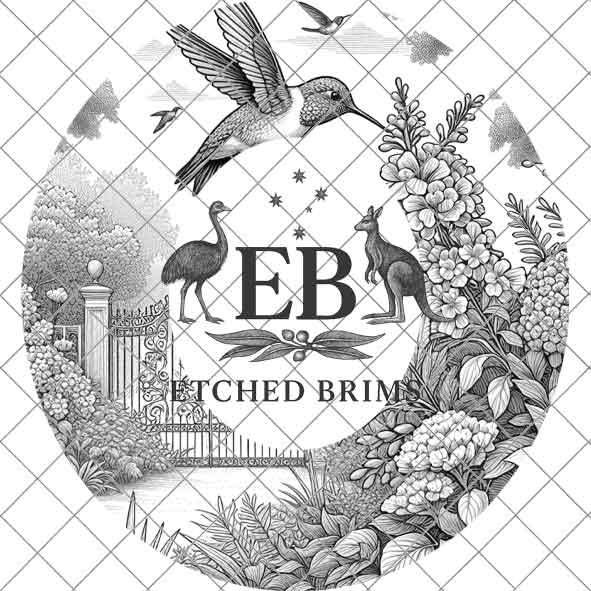 Hummingbird Flowers 4 Hat File, Laser Hat Burning Design, Digital Download, Hat Burning Template, Hat Laser Engraving Design, Hat File EB248